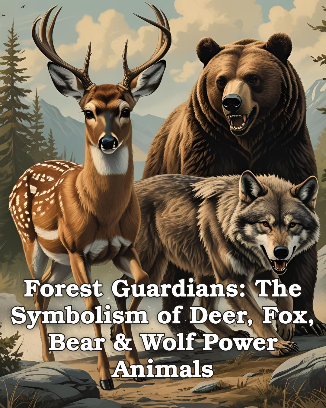 Power Animals Part 2, Forest Guardians: The Symbolism of Deer, Fox, Bear & Wolf Power Animals