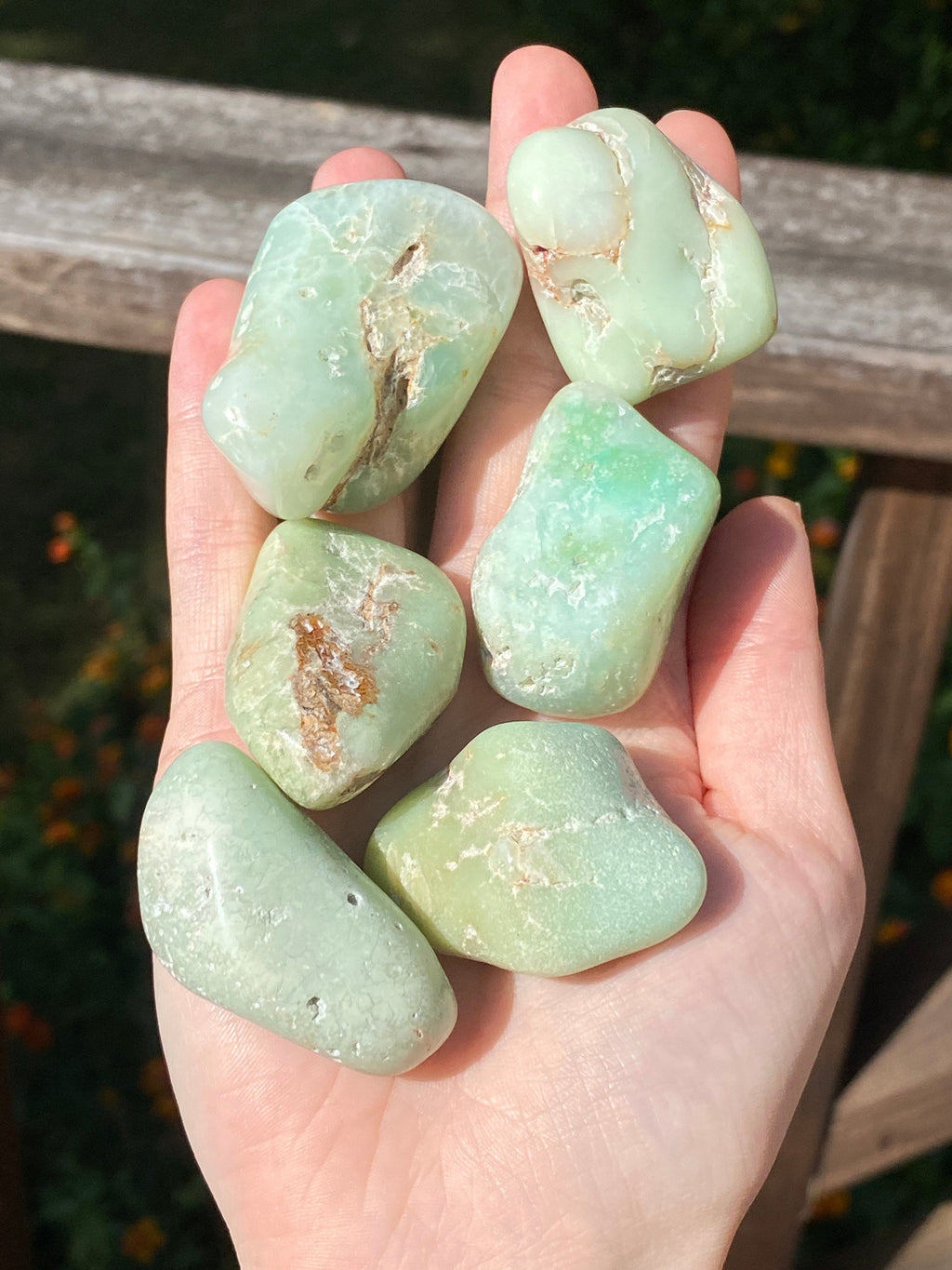 Tumbled Chrysoprase Stones | Crystal Energy Healing Craft Jewelry Making Natural Decor - Mama’s Malas jewelry