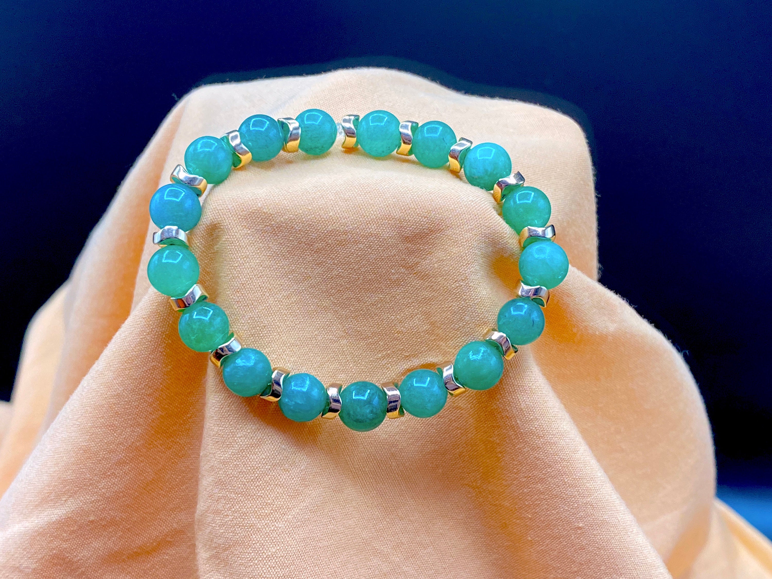 Crystal Healing Green Quartz Stretch Bracelet - Mama’s Malas jewelry