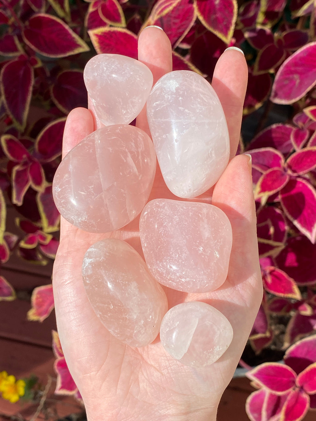 Tumbled Rose Quartz Stones | Crystal Energy Healing Craft Jewelry Making Natural Decor - Mama’s Malas jewelry